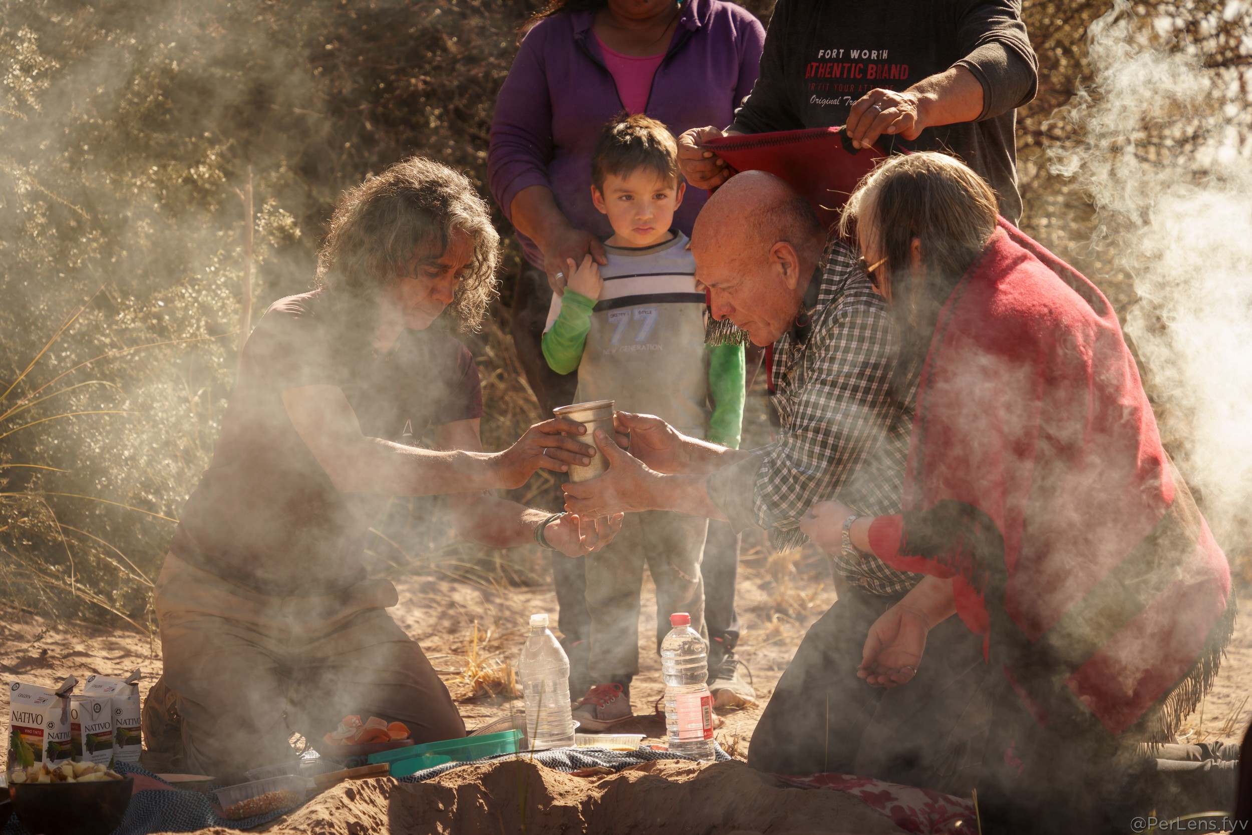 Ofrenda a la Pachamama- Comunidad Huarpe Guentota